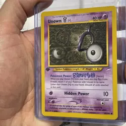 Pokemon Unown V 89/105 Neo Destiny 1st Edition Pokemon 2000 NM Near Mint Common - Image 2