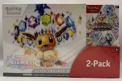 New Costco Pokemon Prismatic Evolutions 2-Pack Trainer Box and Booster Bundle - Image 2