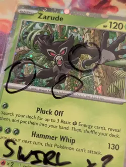 Zarude Cosmos Holo ~3x Swirl~ SVP 199 Near Mint Black Star Promo Pokemon ShipNow - Image 3