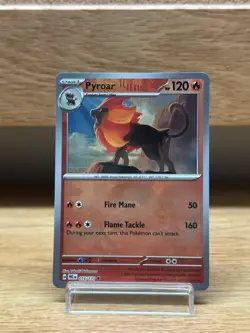 Pokemon Prismatic Evolutions Pyroar Pokeball ERROR CARD 016/131 - Image 1
