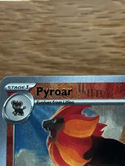 Pokemon Prismatic Evolutions Pyroar Pokeball ERROR CARD 016/131 - Image 2