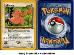 2001 Pokemon, Southern Islands, #16/18 Lickitung, Promo - Image 1