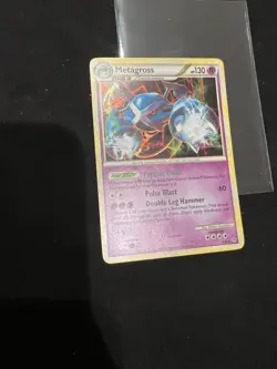Pokemon Card: Metagross HOLO 4/95 HGSS Unleashed Set Rare! LP - Image 1