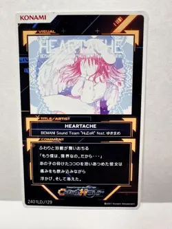 YuGiOh HEARTACHE Trading Card Holo Rare Used with - Image 2