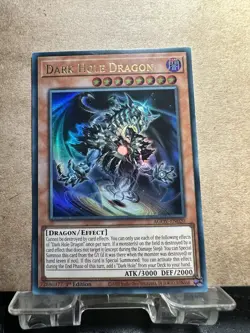 YUGIOH TCG DARK HOLE DRAGON AGOV-EN020 ULTRA 1ST EDITION NM - Image 1