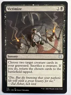 MTG Victimize - Adventures in the Forgotten Realms #112 Magic Card U NM - Image 1
