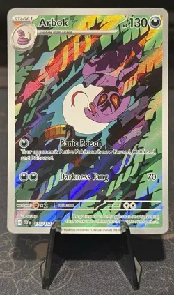 Pokemon TCG Arbok 176/162 Temporal Forces Illustration Rare Card NM Condition - Image 1