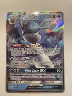 Glaceon GX SM147 Black Star Promo Holo Rare Pokemon Card TCG - Image 1