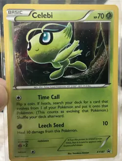 Pokemon TCG Celebi XY187 Holo Black Star Promo Card - Image 1