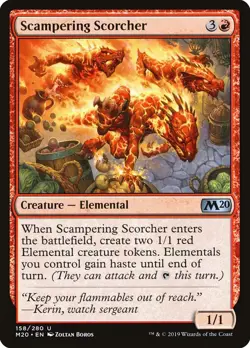 MTG Magic the Gathering Scampering Scorcher (158/357) Core Set 2020 NM - Image 3