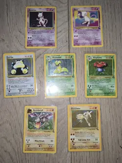 Pokemon TCG | x140 Base, Jungle, Fossil, Team Rocket, Gym Heroes Lot + Mew - Image 1