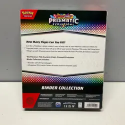 Pokemon TCG SV8.5 Prismatic Evolutions Binder Collection Box Factory Sealed - Image 3