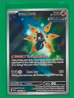 Pokemon TCG SV-Paradox Rift Iron Moth #187/182 Illustration Rare - Image 1