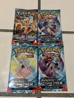 Pokemon TCG - 4 Booster Packs Lot - Factory Sealed Unweighed - Image 1