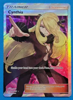 Pokemon TCG Cynthia 148 / 156 Sm-Ultra Prism Holo Full Art Trainer - Image 1