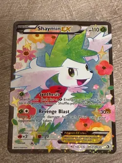 2013 POKEMON SHAYMIN EX RC21/RC25 Legendary Treasures Radiant Collection Holo - Image 1
