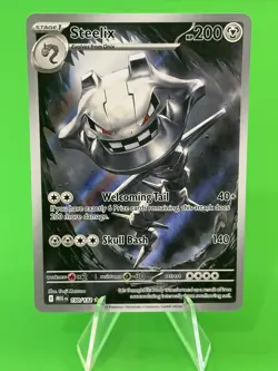 Pokemon Steelix Mega Evolution Illustration Rare 150/132 NM!!! - Image 1