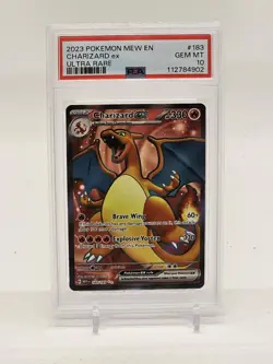 2023 Pokemon 151 Mew EN - Charizard ex - Ultra Rare - 183/165- PSA 10 GEM MINT - Image 1
