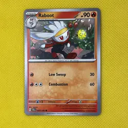 Raboot 027/142 Common Stellar Crown Pokemon Card NM - Image 1