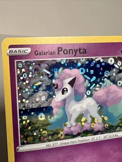 DAMAGED Galarian Ponyta SWSH013 General Mills Promo AUTHENTIC Pokemon Card - Image 5