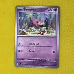 Slowpoke 057/142 Common Stellar Crown Pokemon Card NM - Image 1