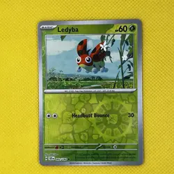 Ledyba 002/142 Common Reverse Holo Stellar Crown Pokemon Card NM - Image 1