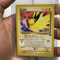 Pokemon Zapdos 23 Black Star Promo Rare Pokemon TCG Card 2000 MP Vintage WOTC - Image 1