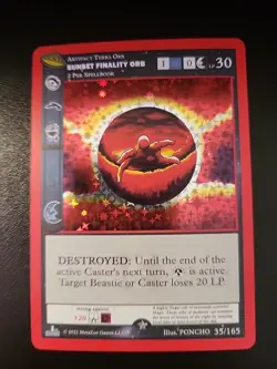 Sunset Finality Orb 35/165 MetaZoo UFO 1st Edition Full Holo Rare Card - MINT - Image 1