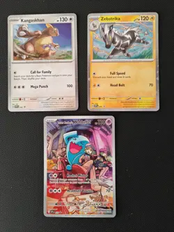 Pokemon Card Team Rocket’s Wobbuffet SVP 203 Destined Rivals ETB Promo +202 201 - Image 1