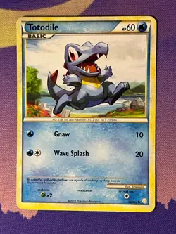 Totodile 86/123 Heartgold & Soulsilver Pokemon card HP - Image 1