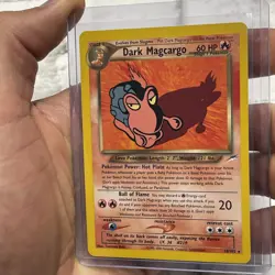 Pokemon Card - Dark Magcargo Neo Destiny 18/105 Rare Pokemon Vintage WOTC LP/NM - Image 2