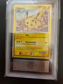 ARS 10+ Pikachu World Promo Holo Portuguese Edition 2010 Pokemon Card - Image 1