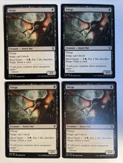 4x Baldur's Gate Stirge NM/M Magic The Gathering Mtg - Image 1