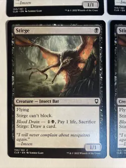 4x Baldur's Gate Stirge NM/M Magic The Gathering Mtg - Image 2