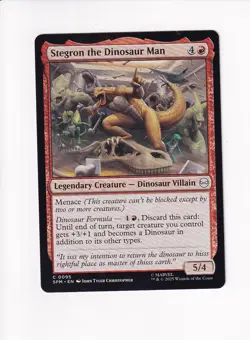 MAGIC THE GATHERING MTG MARVEL'S SPIDER-MAN STEGRON THE DINOSAUR MAN (#2) - Image 1