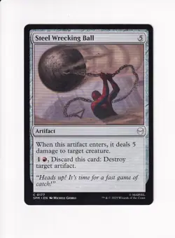 MAGIC THE GATHERING MTG MARVEL'S SPIDER-MAN STEEL WRECKING BALL (#2) - Image 1