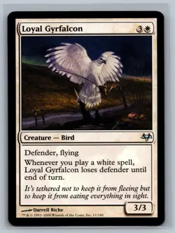 Magic The Gathering Eventide Loyal Gyrfalcon #11/180 MTG TCG CCG - Image 1