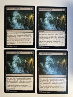 4x Baldur's Gate Summon Undead NM/M Magic The Gathering Mtg - Image 1