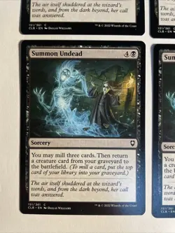4x Baldur's Gate Summon Undead NM/M Magic The Gathering Mtg - Image 2