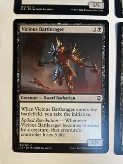 4x Baldur's Gate Vicious Battlerager NM/M Magic The Gathering Mtg - Image 2