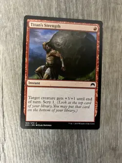 Magic the Gathering MTG Titan's Strength 145/249 Theros common - Image 1