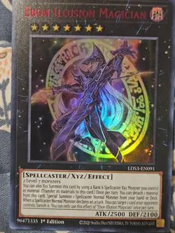 Ebon Illusion Magician RED text LDS3-EN09 Ultra Rare Yugioh - Image 2