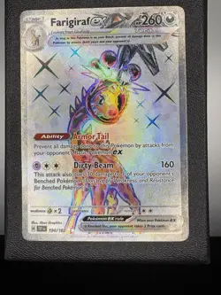 Farigiraf Ex TEF 194/162 Temporal Forces Full Art Tera Rare Card Pokemon NM - Image 1
