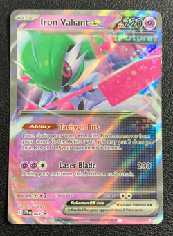 Iron Valiant ex SVP 068 Black Star Promo Ultra Rare Pokemon TCG Card NM - Image 1