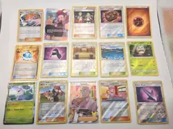 Pokemon Trainer Lot plus Holo Rev holo Lot of 15 cards - Image 1