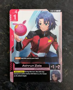 Athrun Zala ST04-011 Gundam Card Game Tournament Participation Promo Prize Alt - Image 1