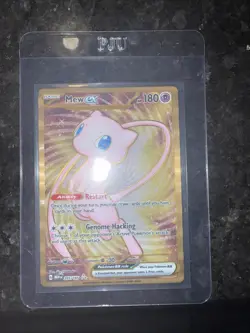 Pokemon TCG Scarlet & Violet 151 Gold Mew UPC Promo Metal Card 205/165 - Image 1