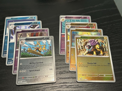 Pokemon 8 Card Reverse Holos Snover/Gholdengo/Kadabra/Raikou Mega Evolution - NM - Image 1