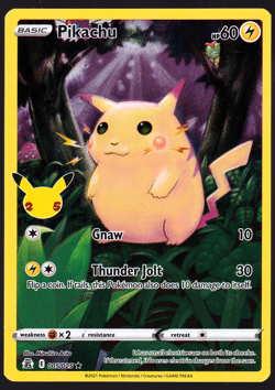 Pikachu 005/025 Celebrations 25th Holo 2021 Pokemon Card HP - Image 1