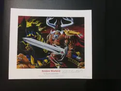 LIMITED EDITION 24/500 Signed MTG/ Magic The Gathering Keldon Warlord Print - Image 1
